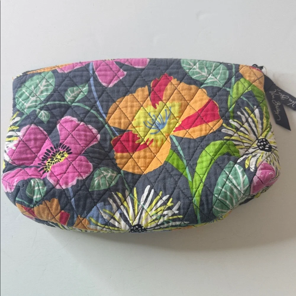 Vera Bradley RETIRED Jazzy Blooms Cosmetic / Makeup Bag